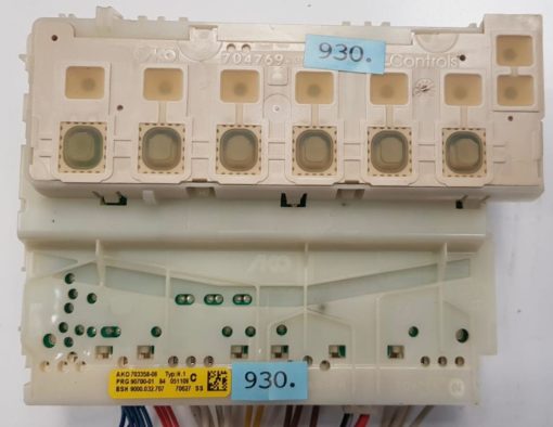 GESCHIRRSPÜLMASCHINE STEUER-MODULE 	BOSCH-SIEMENS	704727-01 PC+ABS-FR 704769			H.1 051109 70627 C SS	AKO 703358-09 PRG 90700-01 84 BSH 9000.032.707 (Gbr)          PositionNummer:WG34-930