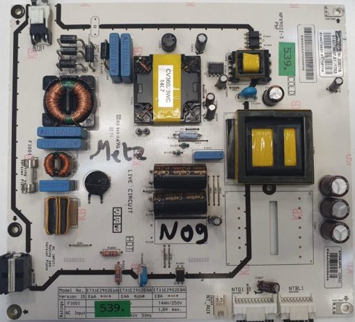 NETZTEIL	METZ	ETX1EZ902E6A ETX1EZ902EAA ETX1EZ902EBA 614NT0937.A1 /1703 NP X902Z-3 PBF		NR. 206716 		E902AA47005949,4708JPO ((Q)) E9AA00005949 (Gbr )                  PositionNummer: N09-539