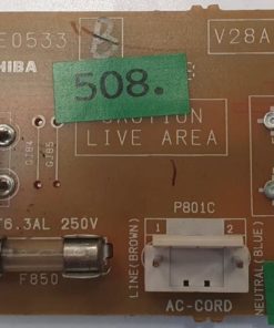 NETZTEIL	TOSHIBA	V28A000712A1 PE0533 B CCP-6400S V28A000715A0	 			DTVDTPE053380 099010617300 (Gbr )                  PositionNummer: N26-508