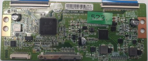 T-CON	TOSHIBA	6870C-0756A UHD LC675B2B-V2.0				061 1805LGAM102 LC430DQJ-SLA1.4K 201808291373 (Gbr)    PositionNummer:T36-522