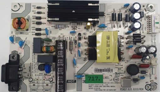 NETZTEIL	HISENSE	CQC16134139053 RSAG7.820.8310/R0H		US4 94V-0 E56327		239496 HLL-2640WH TJ057M18932RY 137 09 P (Gbr )                  PositionNummer: N07-717