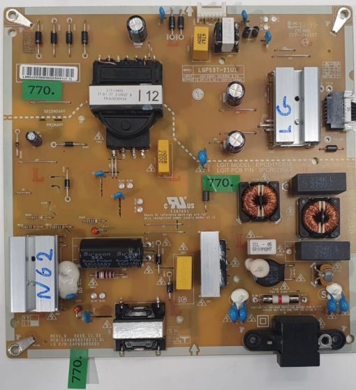 NETZTEIL	LG	EAX69502702 (1.0) EAY65895602 REV1.0 		 EPCD11CB1B 3PCR02856B		LM0JZ658956023041(1.1) (Gbr )                  PositionNummer: N62-770
