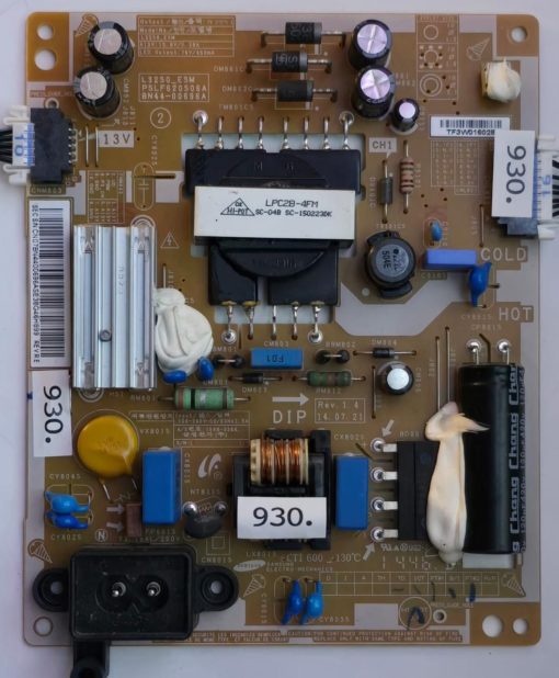 NETZTEIL	SAMSUNG	L32S0_ESM PSLF620S06 A BN44-00696 A REV.1.4				TF3W016028, CN07BN4400696ASE38G4H899 REV R.E (Gbr )                  PositionNummer:N54-930