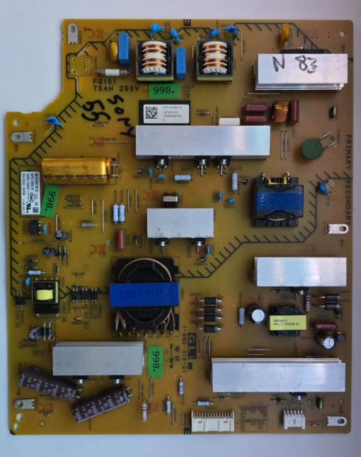 NETZTEIL	SONY	1-980-310-21 APS-395/B 4-592-028-01		F6101 T5AH 250V		APS-395/B(CH) 147463323- 1906M006108- B (Gbr )                  PositionNummer:N83-998