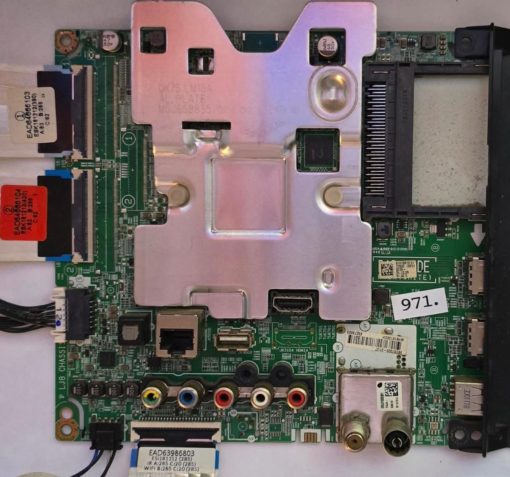 MAINBOARD	LG	43UK6300LLB.BEUWLJP		94V-0(E131308) 1848 1-1, EAD63986803 EAD64666103 EAD64666104	43UK6300LLB 9B1D031Z (177/384) MEZ67667701(REV00)	91U18B73 U1 73803 28/01 0339- V4.10.35 V4.02.5, 9BEBT000-01U7 MH91X10ECH 65273803, EBL61920301 TDJA- G601D 1811A1514, 902MAQQ1G732 (Gbr)          PositionNummer:KT62-971
