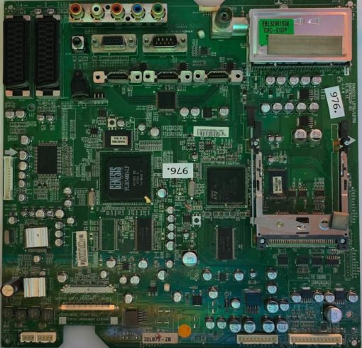 MAINBOARD	LG	32LB75-ZB	EAX37632201 (6)	LD73C/LD75B, 32LB75-ZB.AEUZLJP 32LB75 MEZ30431801	FLI854H-LF N5380 BE 0723 S, OMEGA ST15100GUC 9E705052 220CC9E MLT 22 724 ZD, SAA30310832 V5.16.F61A	77EBR39300501007, 708MAWL6B457, 77EBR37999501008 GC77B 1004 (Gbr)          PositionNummer:KT62-976