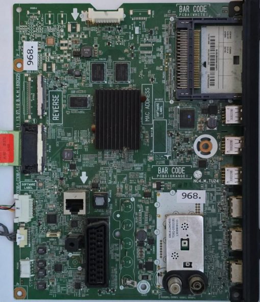 MAINBOARD	LG	60LN5758	EAX64797004(1.1)	 60LN5758-ZE 60LN5758-ZE.BEUULJP 3N1D0379 (23/59) MEZ65035102(REV02) MEZ65035104(REV02)	LD33B/LC33B/LE33B 183X225, NC4_M_TU24,EBL61240403 TDSQ-G501D(B) 1309B09111	311MALF42832 (Gbr)          PositionNummer:KT62-968