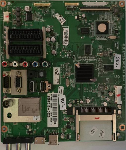 MAINBOARD	LG	60PZ250 	GP2R EAX63426602(0)	BM-LDS201 BEJLD201 2703H-LDS201 810/2010/WRLO/TRC/LPD/2010/55 16-8931 2501-10-1925 RCPLGBM10-1250 ER0047320/10 0014318/08 MEZ63138907(REV01) 16955/POSTEL/2010 2879	60PZ250-ZB 60PZ250-ZB.BEULLJP	109MATW0A713, DY MDM1831-05352 EBT61219611 19EBT010-0026, 19EBT010-0026 DY 000.000 (Gbr)          PositionNummer:KT62-982