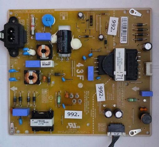NETZTEIL	LG	LGP43DJ-17F1 EAX67264001 (1.5) EAY64530001 REV1.0		DS8-V-0 94V-0 CTI-600 CCP-3400, E247691	17S-LM01 SJB-004 SJ DSJ 170201 Y EBJ63030903	TH3LL64530013862 (1.1) (Gbr )                  PositionNummer:N62-992