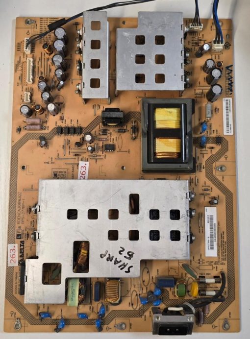 NETZTEIL	SHARP	DPS-277BP-1 RDENCA308WJQZ 2950218402		DGV0-3A E177671 94V-0 0837		DPS-277BP-1A REV:53F AS0W0838075653, CA33WJQ2 Q9050833B025651 (Gbr )                  PositionNummer:N40-263
