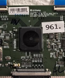 T-CON BOARD	LG	V17 65UHD TS-CIC 60HZ VER1.0 6870C-0750A		5629AH, TLi2461MC 0ITLL-0136A R409 1750	E255400 94V-0 1750-3	65 6871L-5629AHRBPGG1369 (Gbr)  PositionNummer:T39-961