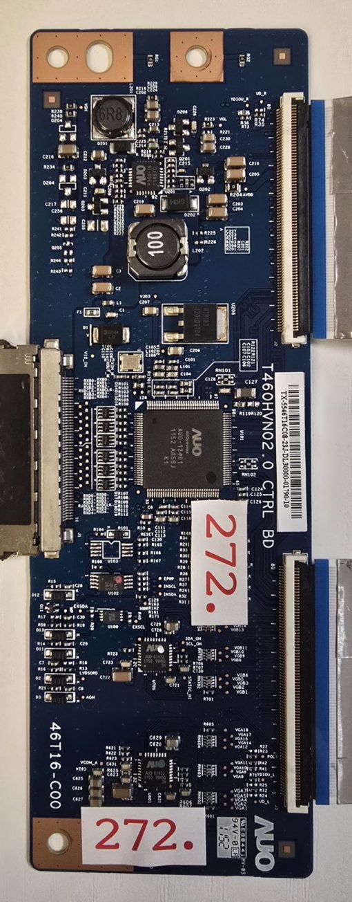T-CON BOARD	SAMSUNG	46T16-C00 T460HVN02.0 CTRL BD	E88441 MV-0S 94V-0 1 152, AU0-12401 1152 A056J K1		TX-5546T16C08-23J-DL30000-01790-10 (Gbr)  PositionNummer:T13-272