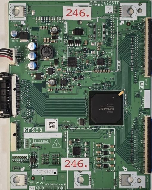 T-CON BOARD	SHARP	RUNTK CPWBX 4225TP		KF239, XF239WJ, MDK 336V-0 W	02K12T (Gbr)  PositionNummer:T40-246