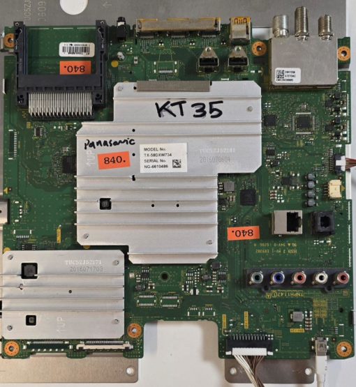 MAINBOARD	PANASONIC	TX-58DXW734	TNPH1 147 1 A	2016070604, TUC5ZJ52181  	HSB J MV-1 E89382 94V-0 1 6286 A	NG-6610486, ET TXN/A1BEWE I 1 89130101620051 1 2 3 4, 24H133A G727DAC I3ACZAC00005 (Gbr)          PositionNummer:KT35-840