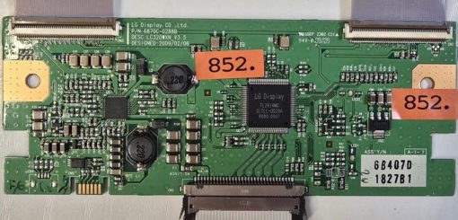T-CON BOARD	LG	6870C-0288B LC320WXN_V3.5		TL2414MC 0ITLL-0029A R080.0907	6B407D 1827B1 (Gbr)  PositionNummer:T39-852