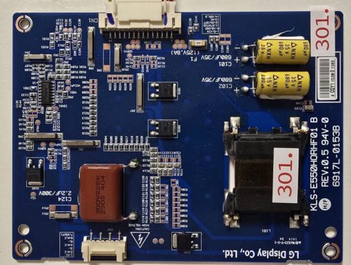 T-CON BOARD	PHILIPS	KLS-E550H0RHF01 B REV:0.5 94V-0 6917L-0153B				4 CQY1 153B 0 1380 (Gbr)  PositionNummer:T31-301