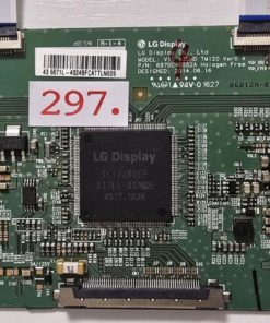 T-CON BOARD	PHILIPS	V15 43UHD TM120 VER0.4 6870C-0552A		94V-0 1627 06012N-02	TL12380EP 0ITLL-0100B W37701628	43 6871L-4024BFCATTLN609 (Gbr)  PositionNummer:T31-297