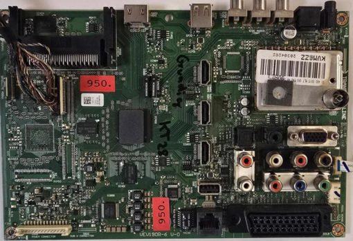 MAINBOARD	GRUNDIG	VEV190R-6 V-0				TATCH 1211 010739 VEV19DR-0 (GBR)          PositionNummer:KT28-950