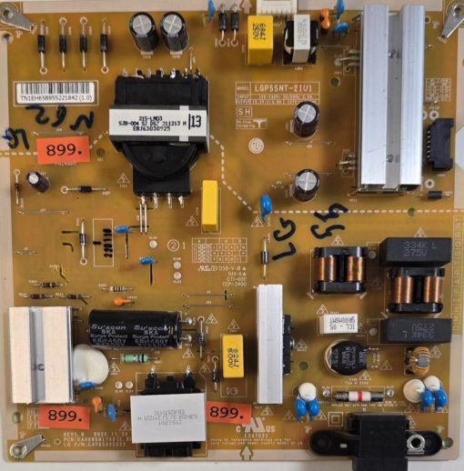 NETZTEIL	LG	EAX69501702 (1.0) EAY65895522 REV1.0 LGP55NT-21U1		E247691	DS8-V-0 94V-0 CTI-600 CCP-3400	TN1EH658955221842(1.0) (Gbr )                  PositionNummer:N62-899