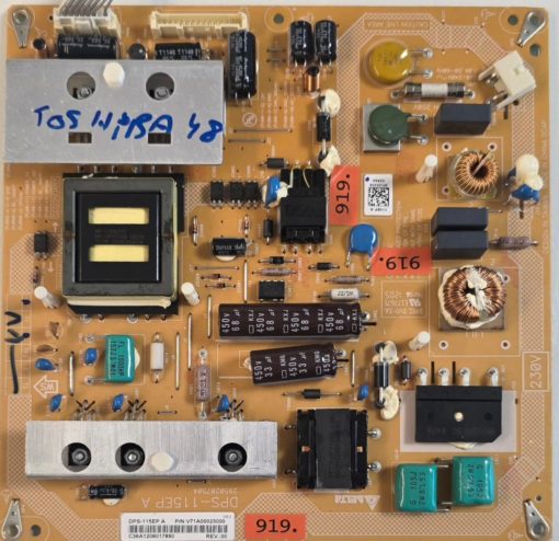 NETZTEIL	TOSHIBA	DPS-115EP A 2950287504		B/PEC DV0-3A E177671 94V-0 1205		CM-2 DPS-115EP A P/N:V71A00023000 C36A1208017890 REV.:00, 115EP A M120209 02894 (Gbr )                  PositionNummer:N36-919