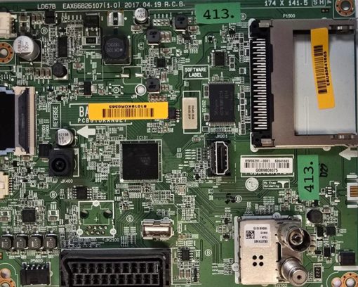 MAINBOARD	LG	49LH510-ZE 49LH510V-ZE.BEEWLJP 49LH510V 	EAX66826107(1.0)	MEZ65035103(REV07)		703MAMBF6547, 89V06291-0001 63641603 G089808075, 81019K0R0363, EBU63641603 (Gbr)          PositionNummer:KT39-413
