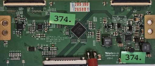 T-CON BOARD	LG	32LV355C 32LV355C-ZB 32LV355C-ZB.BEUYLJP		MEZ6380865	2D519D 2658B1, 0S-2S E88441 94V-0 1206-3	206MAZV2S069 (Gbr)       PositionNummer:T39-374