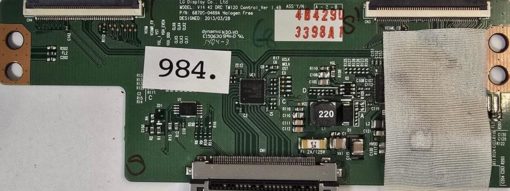 T-CON BOARD	PHILIPS	42PFK5209/12	V14 42 DRC TM120 Control_Ver 1.4B 6870C-0469A	4B429D 3398A1	ND0-V0 E150630 94V-0 1404-3	FZ1A1421020054 (Gbr)       PositionNummer:T31-984