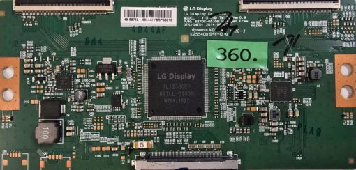 T-CON BOARD	PHILIPS	49PUS6101/12	V15 UHD TM120 Ver0.9 6870C-0535B	6641205, TLI2380EP 0ITLL-0100B W284.1617	4044AF	49 6871L-4044AFPBRPG9210 (Gbr)       PositionNummer:T31-360