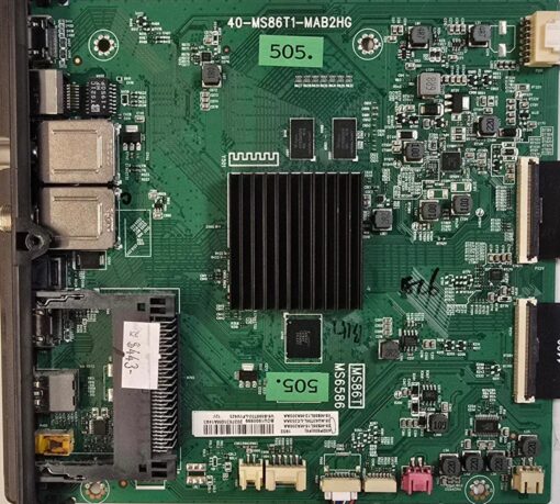 MAINBOARD	TCL	43DB600 43DB600X1	40-MS86T1-MAB2HG MS86T MS6586	43DP600(F6) 1952 08-MS86L16-MA200AA 08-AU43TML-LC253AA 08-MS86L12-MA300AA		Z2007019087, BCU1900899 20276310MA1493 V8-S586T02-LF1V425 12V (Gbr)          PositionNummer:KM72-505
