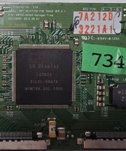 T-CON BOARD	PHILIPS	47PFL6008S/12	ART 42/47/55 FHD TM240 VER 0.1 6870C-0450A	33281 07842 20143 04293 63406 63922 08204 0000 6646002	7A212D 3221A1 1-9 94V-0 1251 DD00313	ZH1E 1309 001767 (Gbr)       PositionNummer:T31-734
