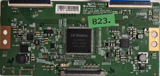 T-CON BOARD	TELEFUNKEN	D43U400Q4CW 	V15 43UHD TM120 Ver0.4 6870C-0552A	1-994V-0	10113210	43 6871L-4024BGDAJ8G5109, 101132101710700891 7898026 700891 (GBR)  PositionNummer: T37-823