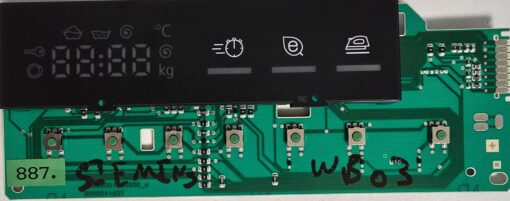 WASCHMASCHINE STEUER-MODULE BEDIENTEIL	SIEMENS	AKO 745815-01 EPW65301	BSH 9000 514 510-01 	55600001000500_a 9000541627, ES 94V-0 1411 3/2	745986-01, 140701 010056 82 MLFB CW2_0U_2_SE PRG AK36  (Gbr)          PositionNummer: WB03-887