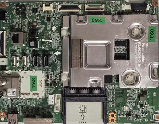 MAINBOARD	LG	LJ9 CHASSIS EAX68785004(1.0)		TU6701TU6703 TU6700TU6702, SM85 MGJ662434 01 02	GFM01 E230374 1946 1234567 G75C	0AEBT000-0302 MZ0231059X 66084502, EBL61920303 TDJA- G701D 1912A0812 (Gbr)          PositionNummer: KT39-893