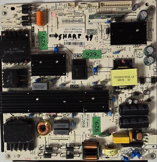 NETZTEIL	SHARP	LC-49UI7252E	PW.188W2.711	P149 0318 KB-5150	PO36X-2-CVTE	A49UI7252EB36X 38171080500546, A18020857-0A01512 138WS RoHS LSC490FN02 (Gbr)               PositionNummer: N40-929