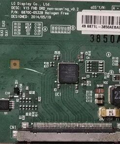 T-CON BOARD	SHARP	V15 FHD DRD_non-scaning_v0.2 6870C-0532B		KD0-V0 E255400 94V-0 1541-2	3850AE	49 6871L-3850AEBALLGE074 (Gbr)  PositionNummer: T40-911