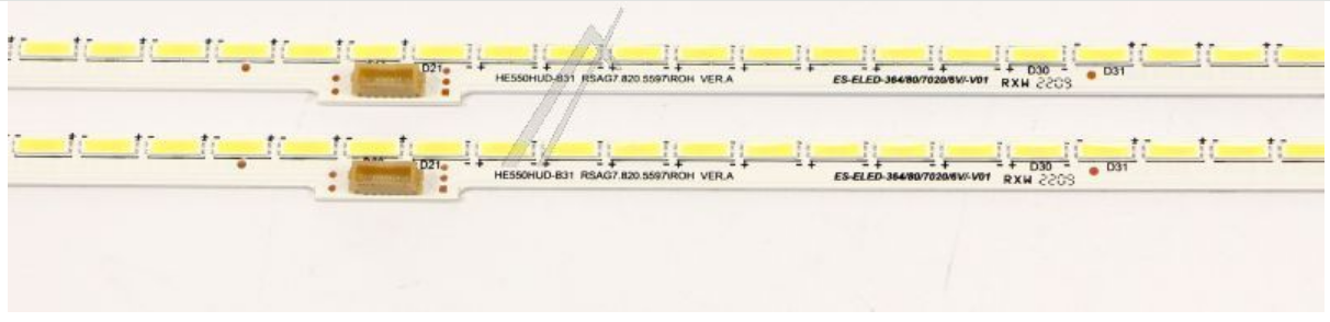 HISENSE LED-Backlight-Kit für 55"-Panel (2 Streifen) HE550HUD-B31 RSAG7.820.5661 5597 W188565 NEU Position Nummer: BN3-007 – Bild 2