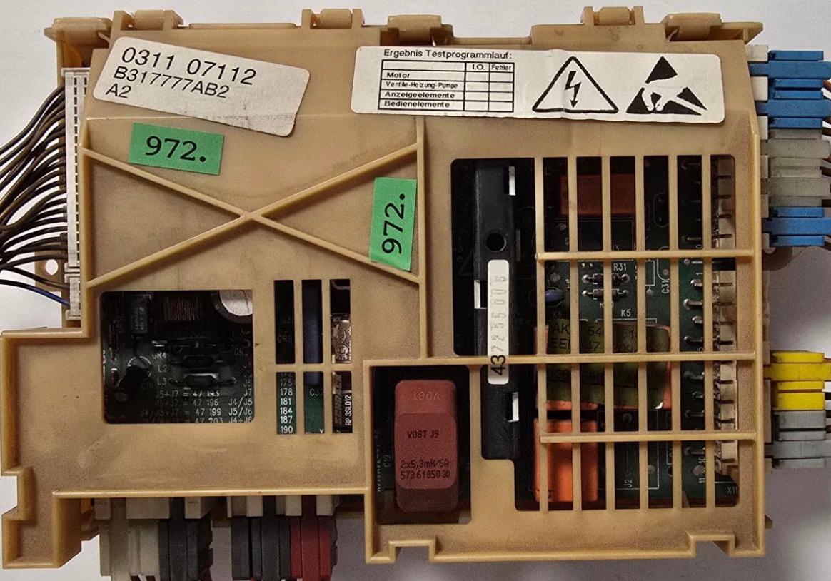 GESCHIRRSPÜLMASCHINE STEUER-MODULE BEDIENTEIL BOSCH 0311 07112 B317777AB2 A2 437255605 (Gbr) PositionNummer:WG34-972