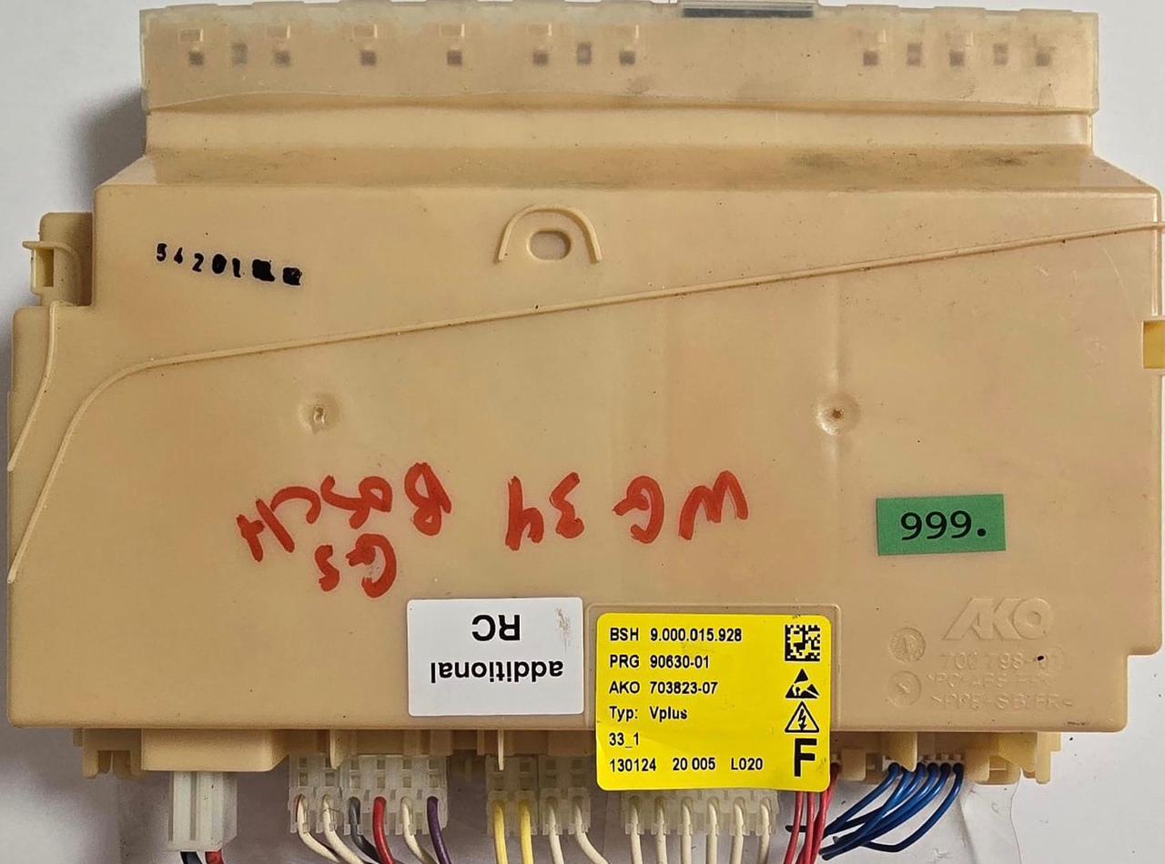 GESCHIRRSPÜLMASCHINE STEUER-MODULE BEDIENTEIL BOSCH BSH 9000015928 PRG 90630-01 AKO 703823-07 33_1 130124 20 005 L020 700 798-01 700 799-01 (Gbr) PositionNummer:WG34-999