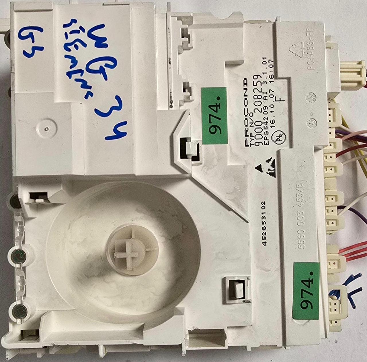 GESCHIRRSPÜLMASCHINE STEUER-MODULE BEDIENTEIL SIEMENS EPG54209 9000 208259 5560 003 453/B, 452653102 (Gbr) PositionNummer:WG34-974