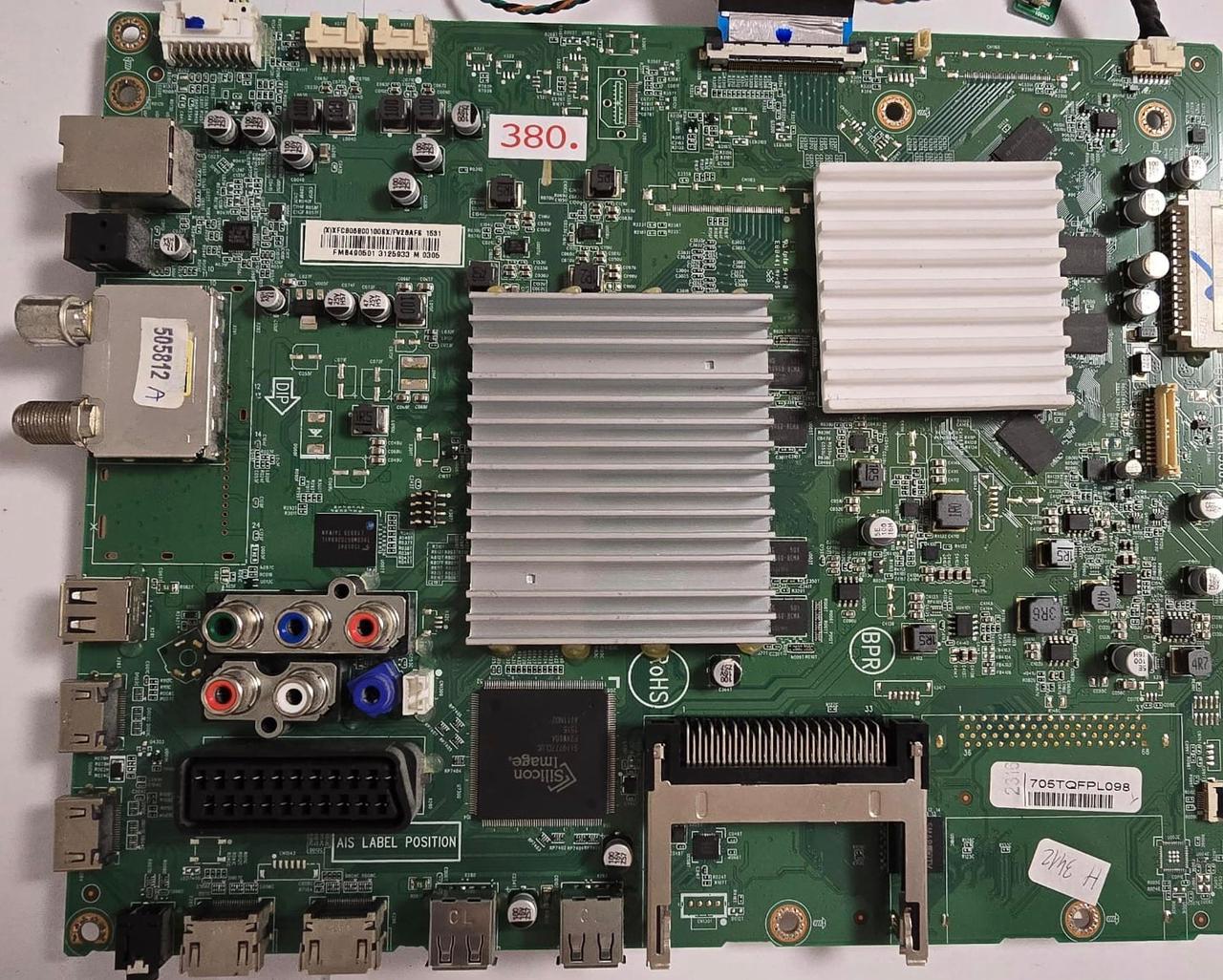 MAINBOARD PHILIPS 55PUK7150/12 715G7259-M0F-000-005T FZ1A1602043340, (X)XFCB06B00100SX/FV2BAFS 1531 FMB490501 3125933 M 0305 (Gbr) PositionNummer: KT29-380