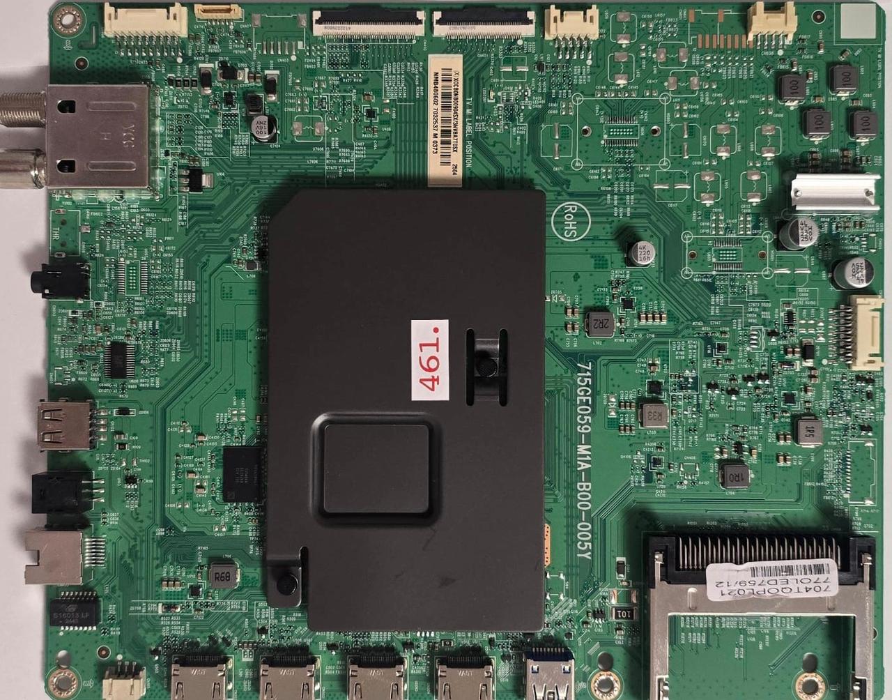 MAINBOARD PHILIPS 77OLED759/12 715GE059-M1A-B00-005Y FZ1A2516021440, 704TQOPL021 77OLED759/12, (X)X0CB0NB00904SX/3NVBA7T0SX 2504 NMB480602 7032537 M 0373 (Gbr) PositionNummer: KT49-461