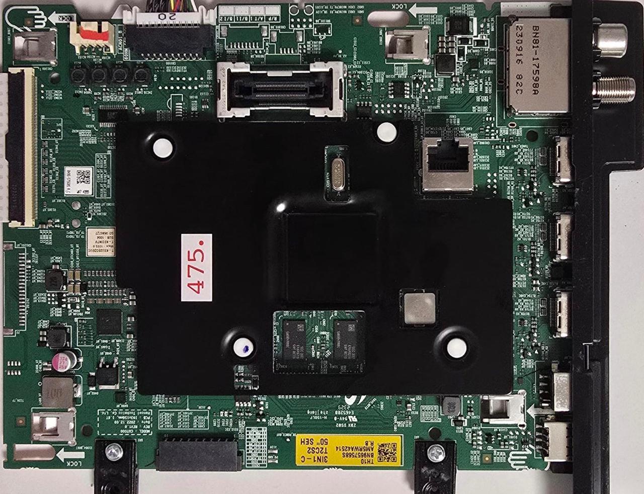 MAINBOARD SAMSUNG UE50CU7192U CU7000 REV1.0 09/UCU7000/CU7000C-U50CC1 UE50CU7192 UE50CU7192UXXH ZBX DS02 94V-0 E465280 2329, T-KSU2ECDEUC 1223.0 T-KECINTV SUB: 1004 S0: 0680727 0KX43HEWC00781B, TH10 BN9657568S AM5RWA42514 R.B 3IN1-C T2CS2 50" SHE, BN96-57568S R.C WA7 4999 (Gbr) PositionNummer: KT19-475