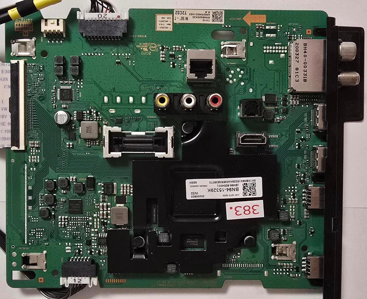 MAINBOARD SAMSUNG GU50TU8079 DFVC2020 BN41-02756B-000 01/UTU8000/UTU8000H-U50TH1 BN68-06708G-00 GU50TU8079U GU50TU8079UXZG 2020 88V0 002 94V-0 W150A-137A 0D8Y3SDN803063Z, TH10 BN9652043C AM5RN6G1403 R.B M 50"-T T2CS2, 20200803 W32 BN94-15329K (BN96-52043C) SK10BN9415329KAM5RN835373 (Gbr) PositionNummer: KT03-383