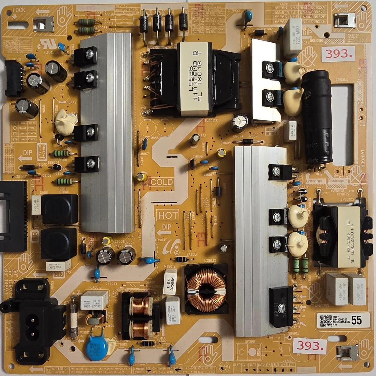 NETZTEIL SAMSUNG UE55NU7099BXZG L65E6N_NHS BN44-00932A L55E6_NHS BN44-00932C L55E6N_NHS BN44-00932E L65E6A_NHS BN44-00932F 02/UNU7090 BN68-06708G-00 UE55NU7099B UE55NU7099 DY LT E199273 PFR-1 94V-0 1851 0C6L3SDM302814R, CN07 BN4400932C AM5RM154302 R.B 55 (Gbr) PositionNummer: N01-393