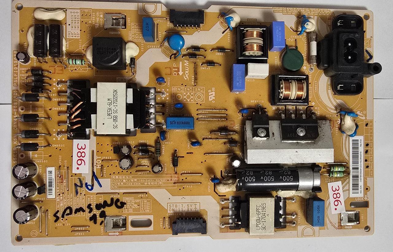 NETZTEIL SAMSUNG UE49M6399U Ver 01 BN68-06708G-00 UE49M6399AUXZG UE49M6399A 0B4P3SBJ800686B, WJ4U002441, CN07BN4400872DDY82J55W0Y9 Rev.R.B (Gbr) PositionNummer: N01-386