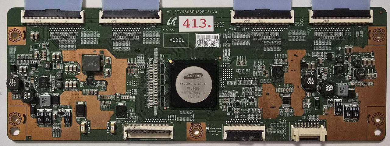 T-CON BOARD SAMSUNG UE55HU8290L VD_STV5565EU22BC6LV0.1 Ver 01 UE55HU8290LXZG UE55HU8290 M3SAF600828W, J30167G4E11T0 048996/U120-V LMF550FJ03-G (Gbr) PositionNummer: T13-413