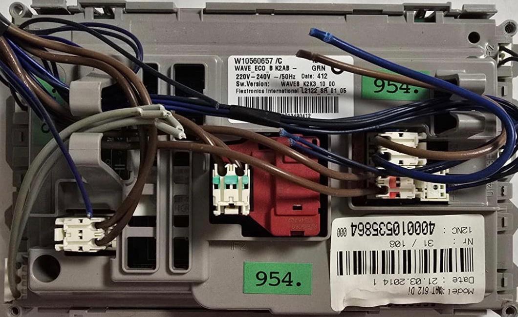 WASCHMASCHINE ELEKTRONIK BAUKNECHT W10560657/C 12490 WAVE_EC0_B K2AB WAVEB_K2K3_10_00 L2122_SR_01_05 WAT 612 Di 400010535864 000, W10459618 06570C12490412 (Gbr) Position Nummer: W22-954