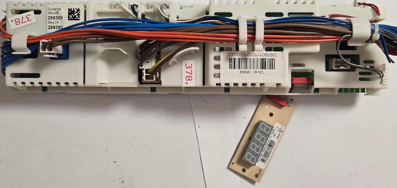 WASCHMASCHINE ELEKTRONIK GORENJE 299388 299390 36994 29939011101010000327, 7707410000 GREEN DISPLAY PG2 183283 77074100000000103900931 (Gbr) Position Nummer: W10-378