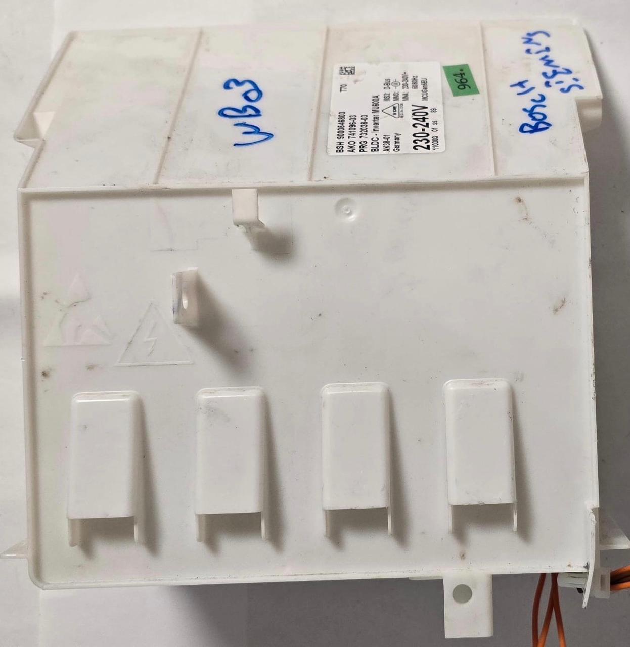 WASCHMASCHINE STEUER-MODULE BEDIENTEIL BOSCH SIEMENS AKO 741096-03 BSH 9000546803 PRG 732038-03 AK38-01 110303 01 SS 89 (3946)-732196 BSH 550 000 000 32075 (Gbr) PositionNummer: WB03-964