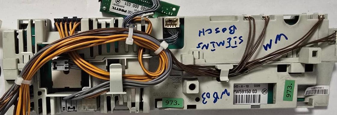 WASCHMASCHINE STEUER-MODULE BEDIENTEIL BOSCH SIEMENS EPW59150 5560001943 06045-A-10 SE09 03 AN00923100, 5500 006 933 051228-2-01 5560 000 031 5WK59051 1660202060570 (Gbr) PositionNummer: WB03-973